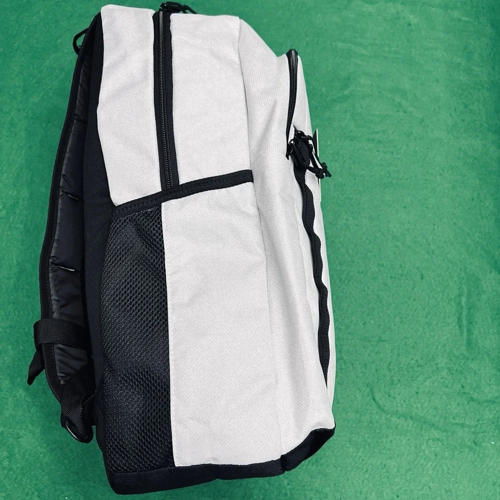 Adidas Excel 7 Backpack Twill White Black Laptop Gym Workout Travel, 34L OSFA